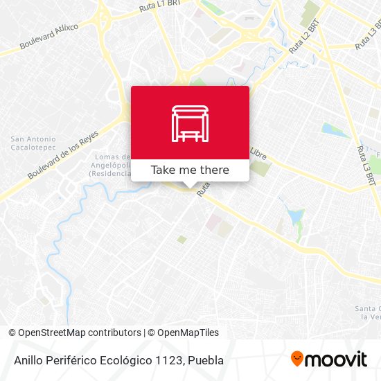 Anillo Periférico Ecológico 1123 map