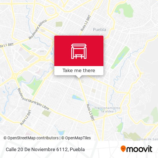 Mapa de Calle 20 De Noviembre 6112