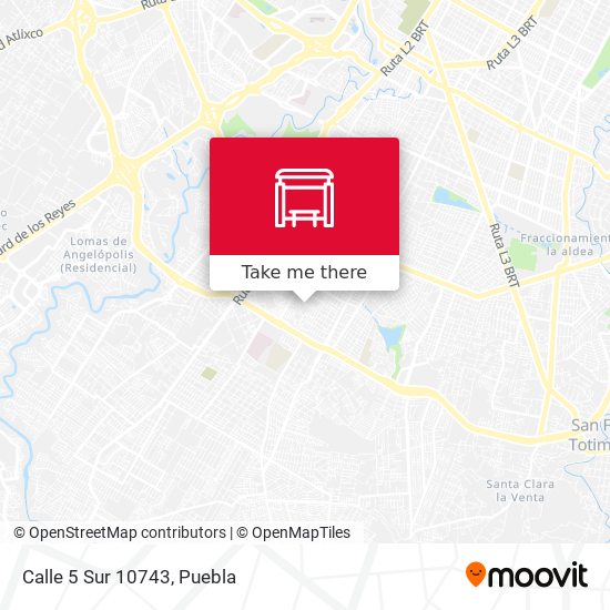 Mapa de Calle 5 Sur 10743