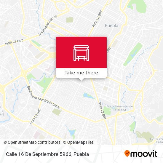 Mapa de Calle 16 De Septiembre 5966