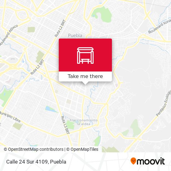 Mapa de Calle 24 Sur 4109