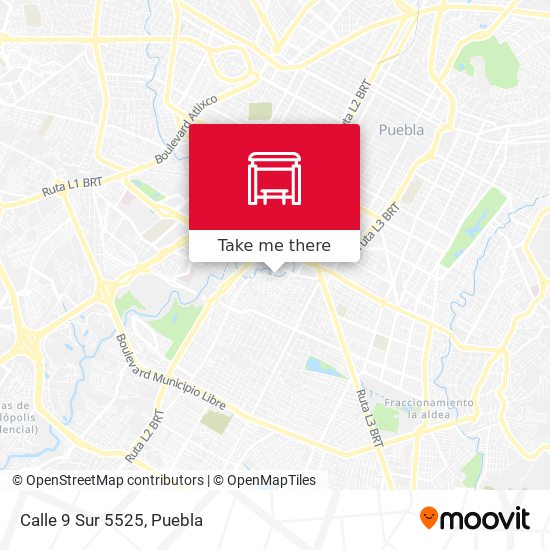 Mapa de Calle 9 Sur 5525
