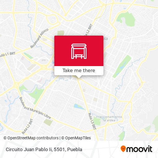 Mapa de Circuito Juan Pablo Ii, 5501