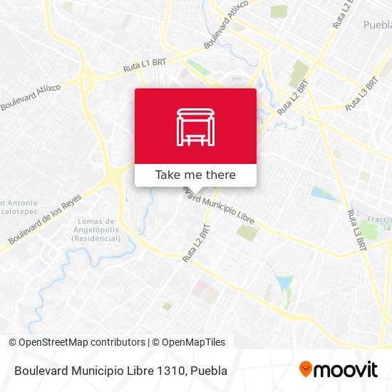 Mapa de Boulevard Municipio Libre 1310