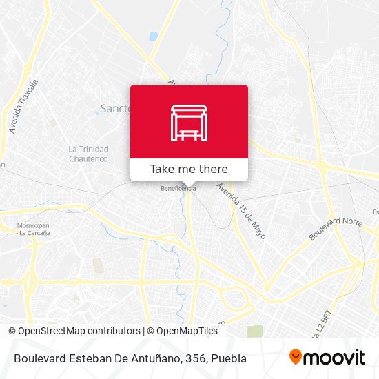Mapa de Boulevard Esteban De Antuñano, 356