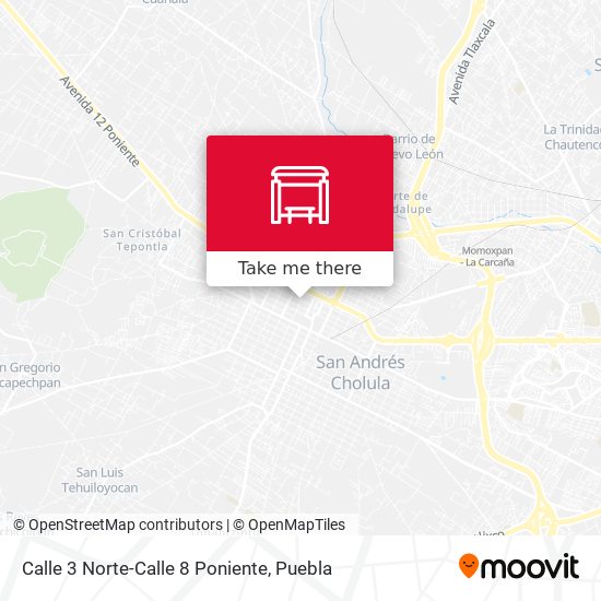 Calle 3 Norte-Calle 8 Poniente map