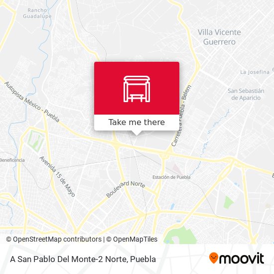 A San Pablo Del Monte-2 Norte map