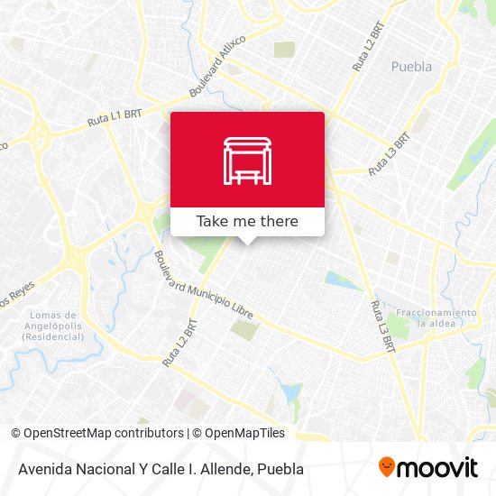 Avenida Nacional Y Calle I. Allende map