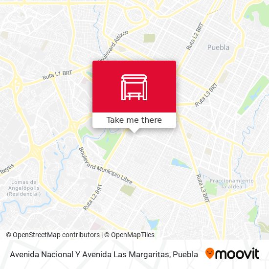 Avenida Nacional Y Avenida Las Margaritas map