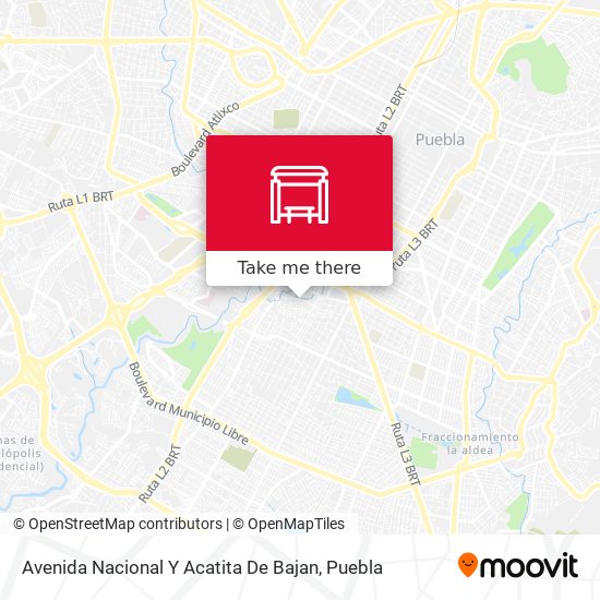 Avenida Nacional Y Acatita De Bajan map