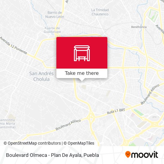 Mapa de Boulevard Olmeca - Plan De Ayala