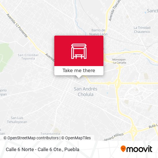 Mapa de Calle 6 Norte - Calle 6 Ote.
