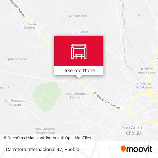 Carretera Internacional 47 map
