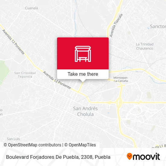 Boulevard Forjadores De Puebla, 2308 map