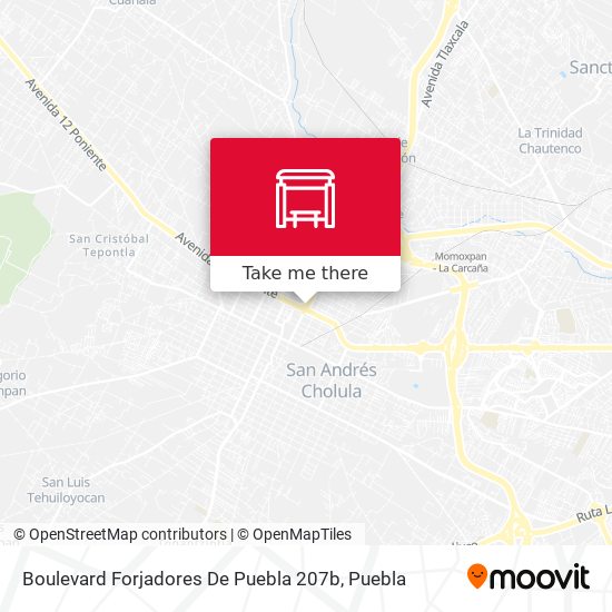 Mapa de Boulevard Forjadores De Puebla 207b