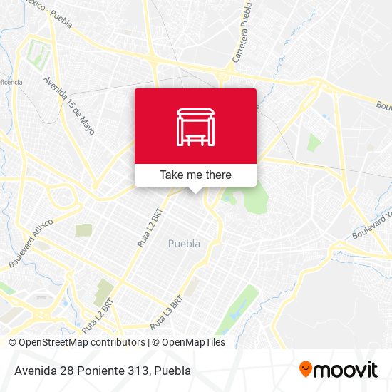 Avenida 28 Poniente 313 map
