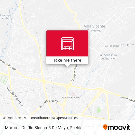 Mártires De Río Blanco-5 De Mayo map