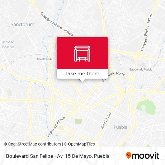 Mapa de Boulevard San Felipe - Av. 15 De Mayo