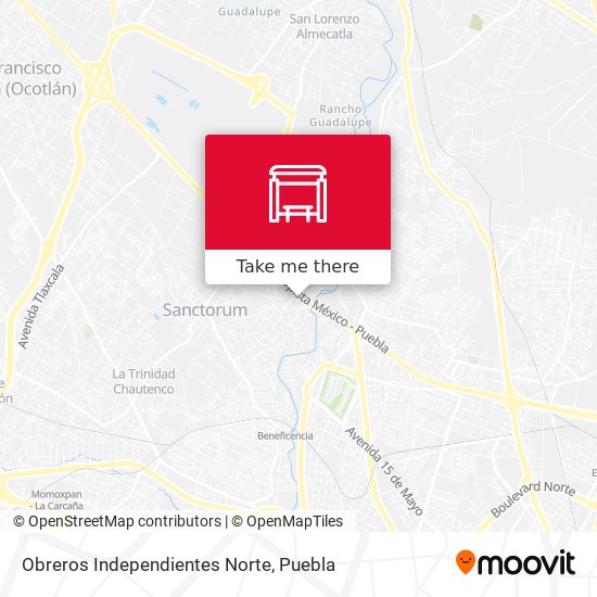 Obreros Independientes Norte map