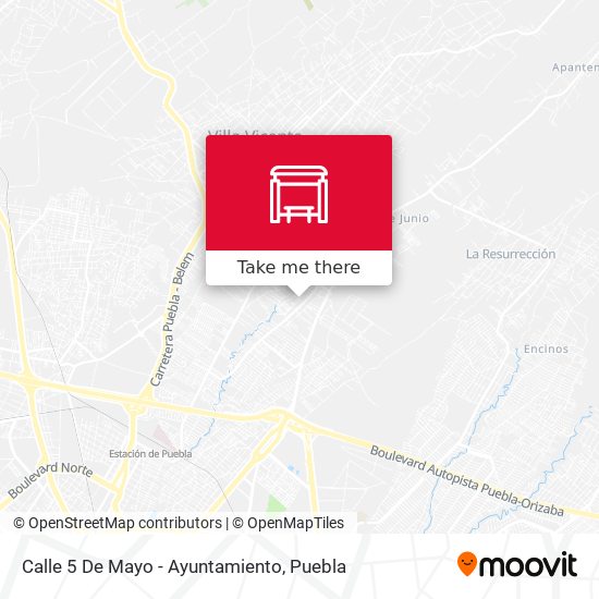 Calle 5 De Mayo - Ayuntamiento map