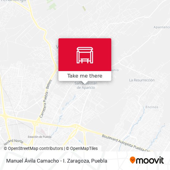 Mapa de Manuel Ávila Camacho - I. Zaragoza
