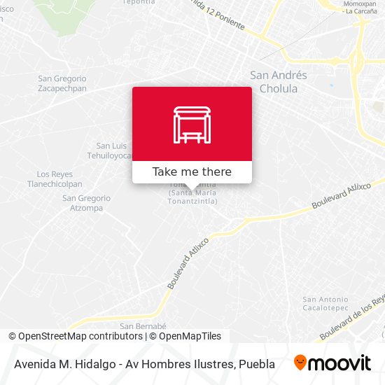 Mapa de Avenida M. Hidalgo - Av Hombres Ilustres