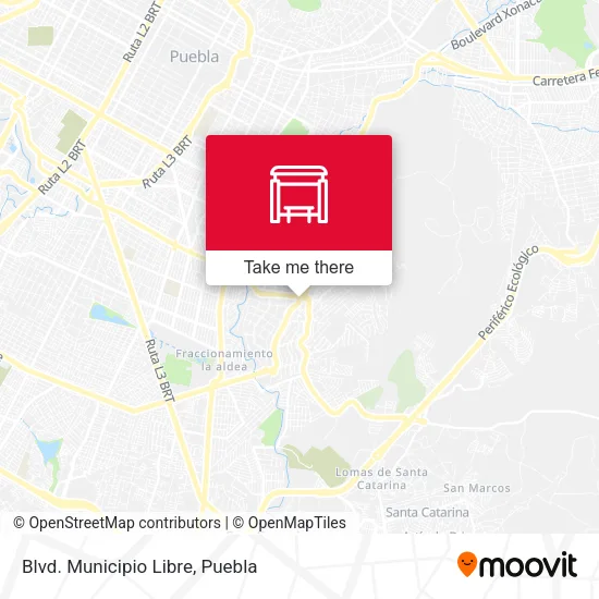 Mapa de Blvd. Municipio Libre