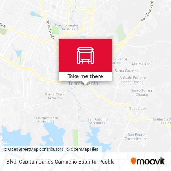 Mapa de Blvd. Capitán Carlos Camacho Espíritu
