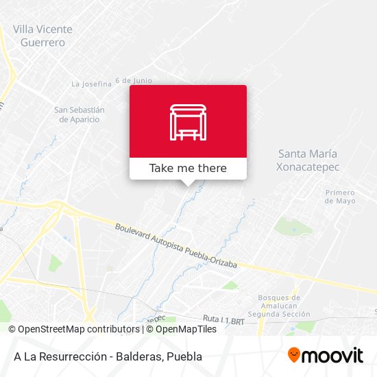 A La Resurrección - Balderas map