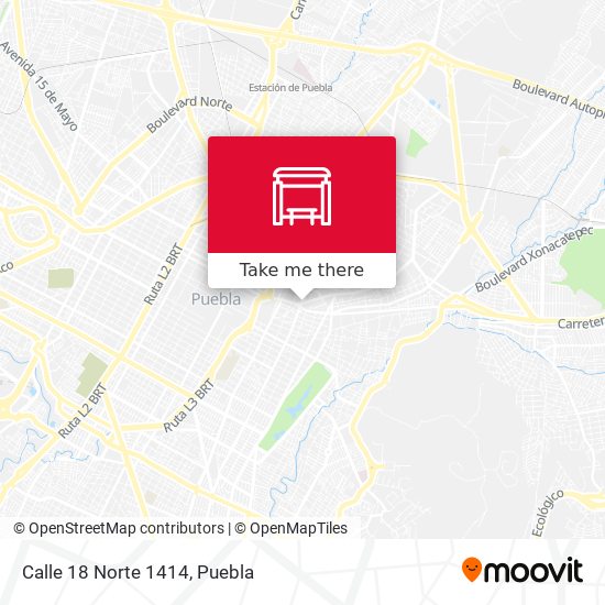 Mapa de Calle 18 Norte 1414