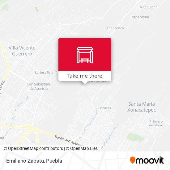 Mapa de Emiliano Zapata