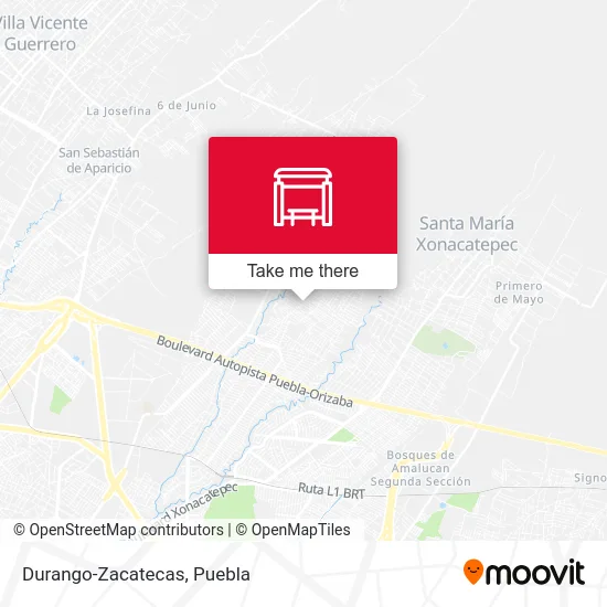 Durango-Zacatecas map