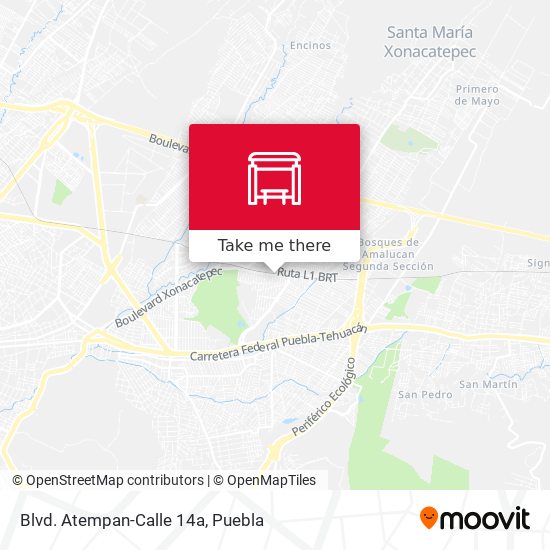 Mapa de Blvd. Atempan-Calle 14a