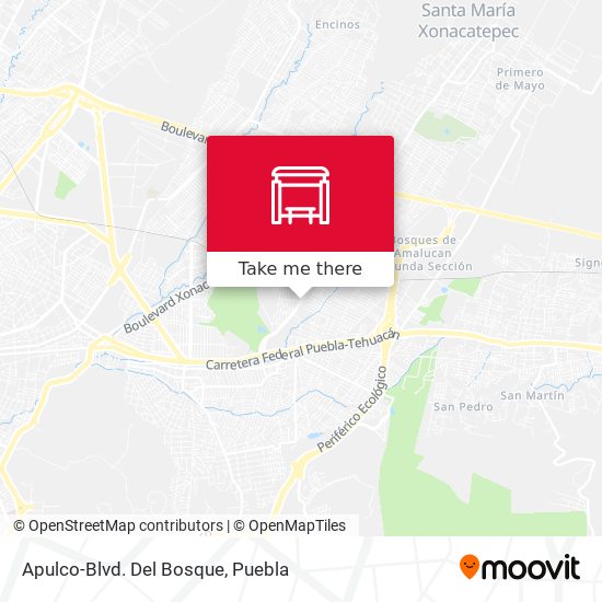 Mapa de Apulco-Blvd. Del Bosque