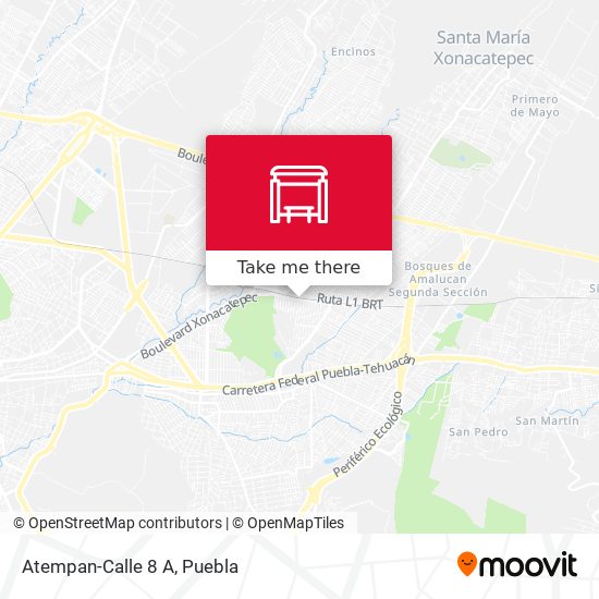 Mapa de Atempan-Calle 8 A