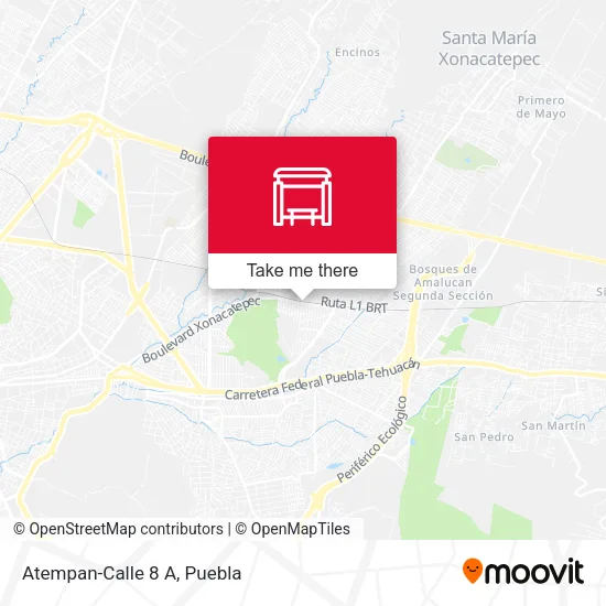 Mapa de Atempan-Calle 8 A