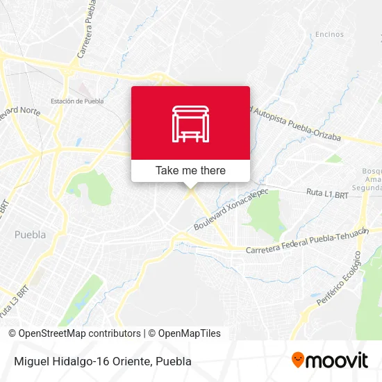 Mapa de Miguel Hidalgo-16 Oriente