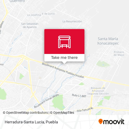 Herradura-Santa Lucía map