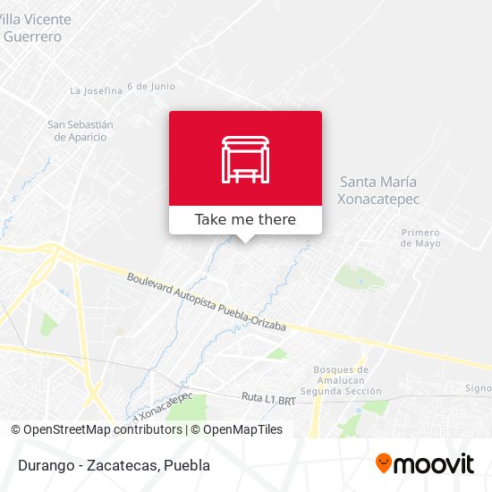 Durango - Zacatecas map