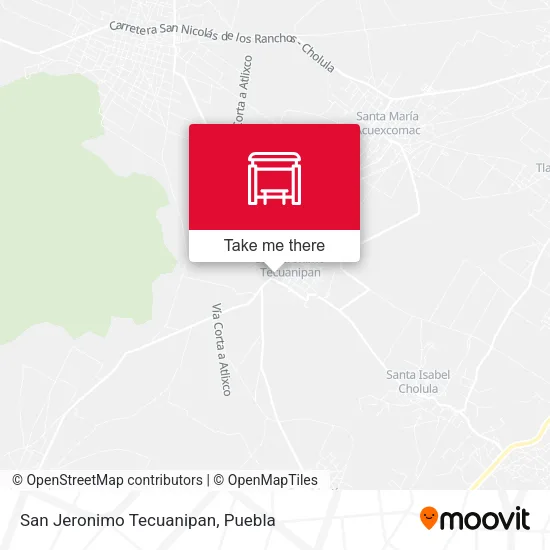 Mapa de San Jeronimo Tecuanipan