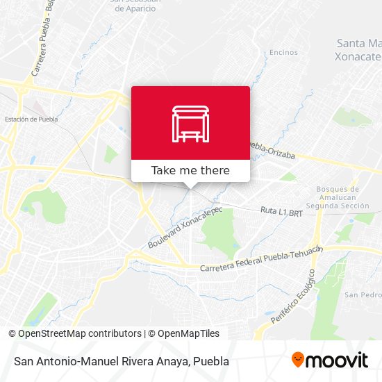 San Antonio-Manuel Rivera Anaya map