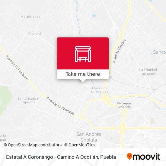 Mapa de Estatal A Coronango - Camino  A Ocotlán