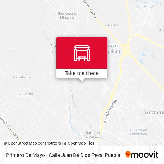 Mapa de Primero De Mayo - Calle Juan De Dios Peza