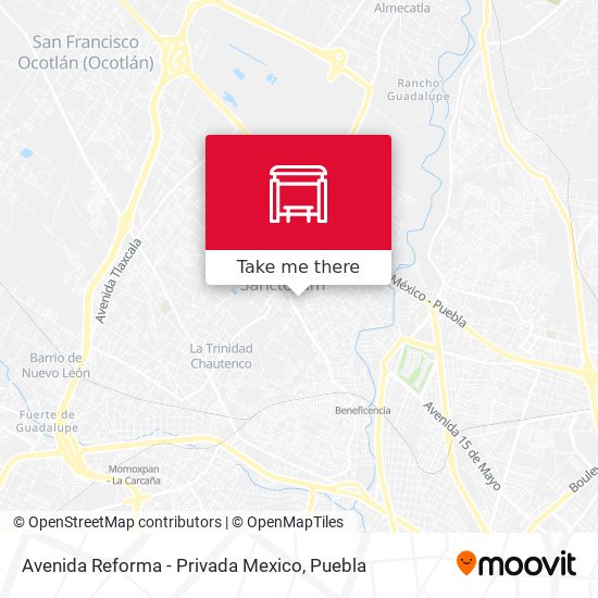 Avenida Reforma - Privada Mexico map