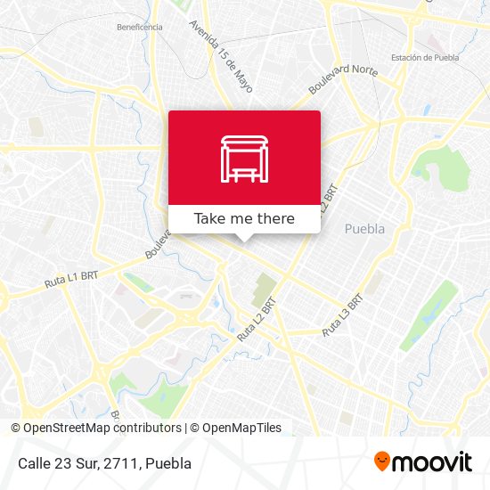Mapa de Calle 23 Sur, 2711