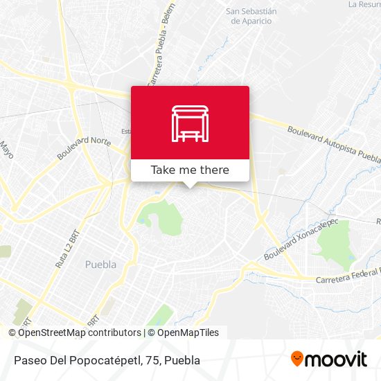 Paseo Del Popocatépetl, 75 map