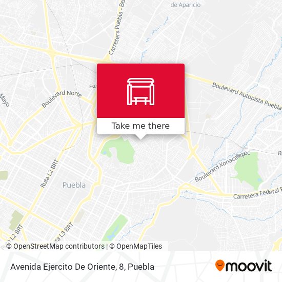 Avenida Ejercito De Oriente, 8 map