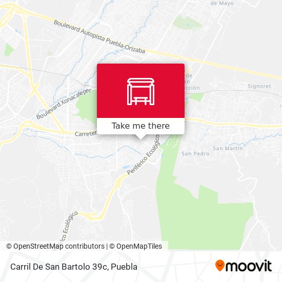Carril De San Bartolo 39c map