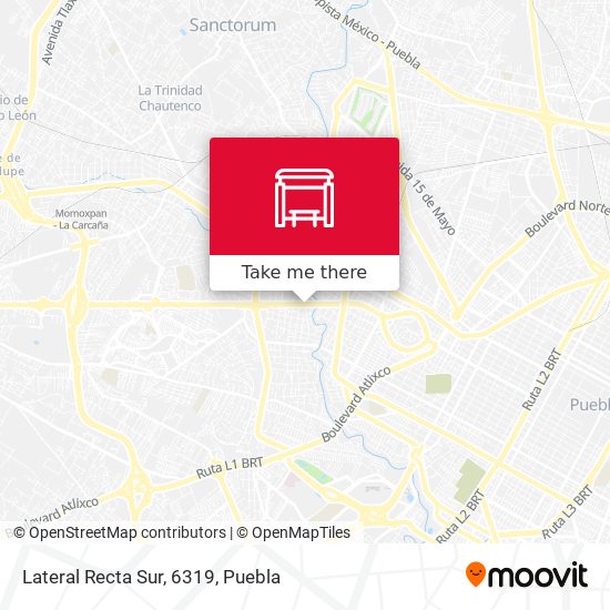 Mapa de Lateral Recta Sur, 6319