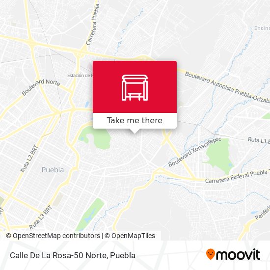 Mapa de Calle De La Rosa-50 Norte